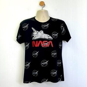 NASA - Vintage NASA Space Shuttle Graphic T Shirt Size Medium
